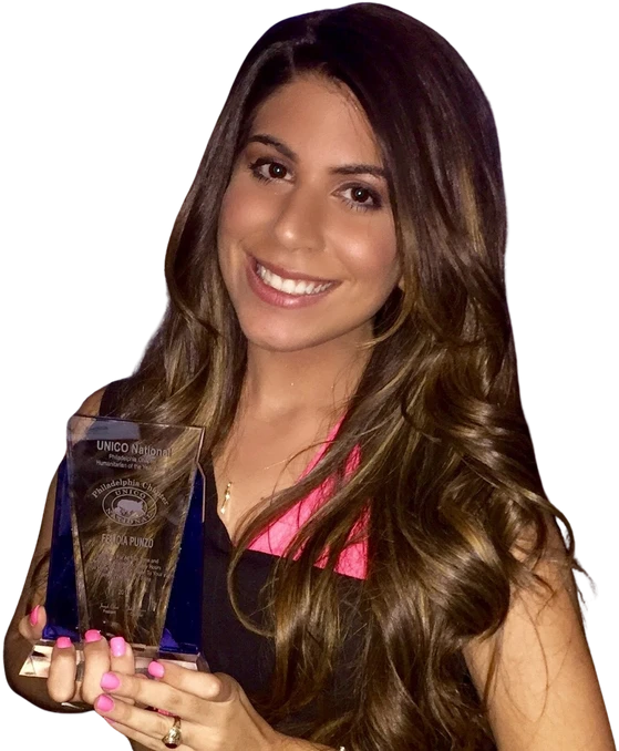 Felicia at an awards event