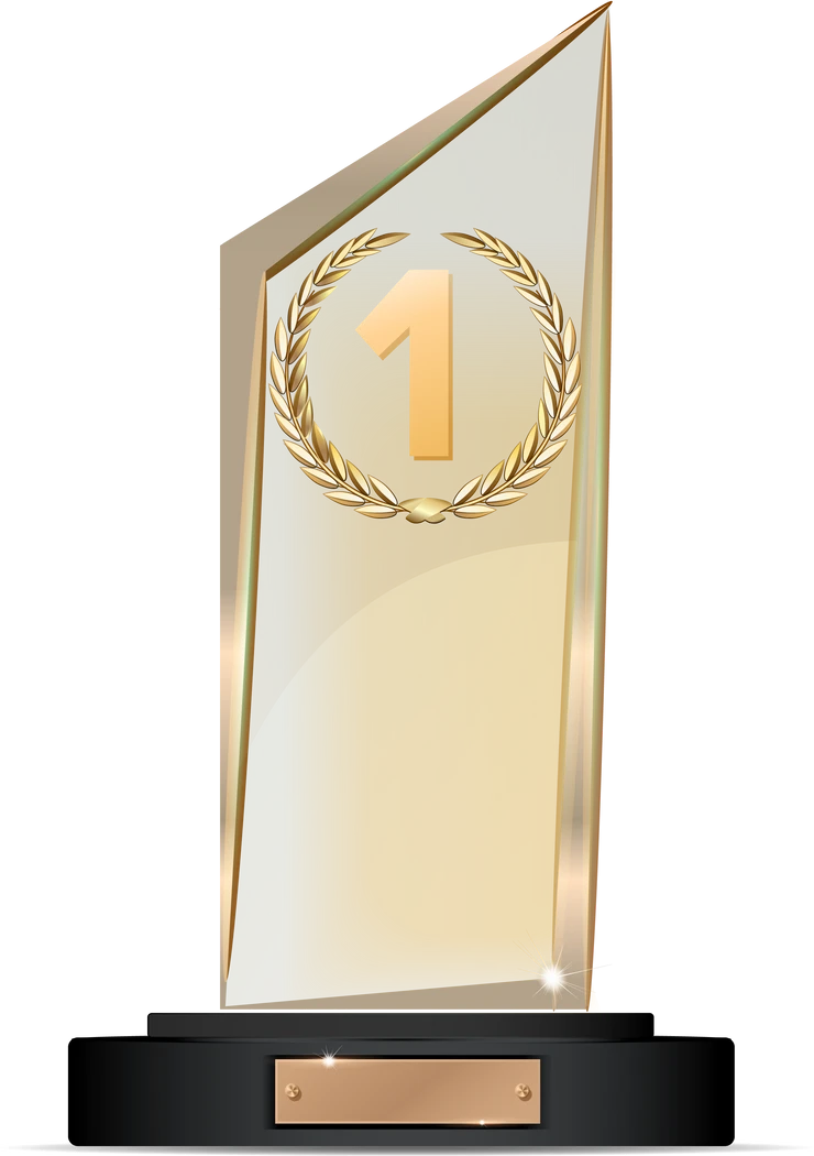 First place award trophy